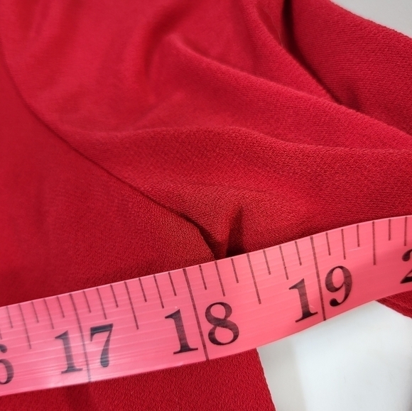 Lauren Ralph Lauren Red Long Sleeve Blouse - Picture 7 of 10